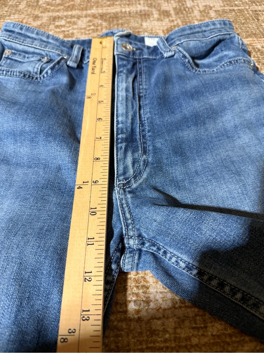rag & bone women’s mid-blue Casey high rise flare jeans 30 inch L - Picture 7 of 7